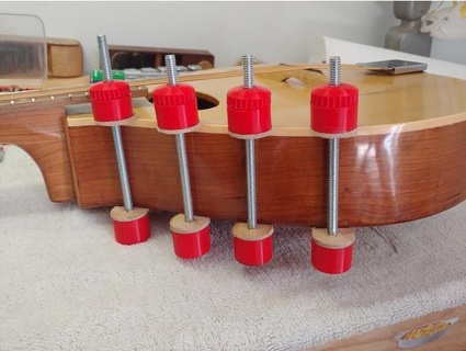 bobina morsetto captaingrey utensili morsetti chitarra liutaio violino parti lavorazione legno 3d print model - Mito3D