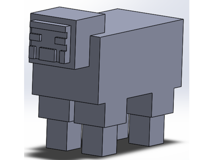 minecraft sheep tcoltran Toys & Games minecraft minecraft animals minecraft figures  3d print model - Mito3D