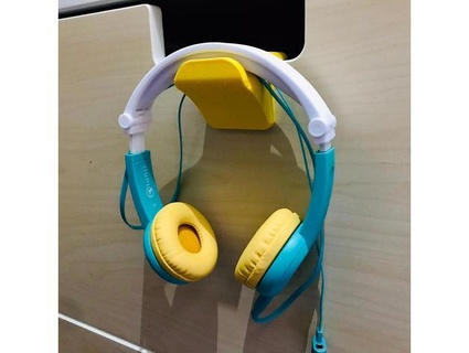 headphone holder vertical hook alessiodral Audio 3d print model - Mito3D