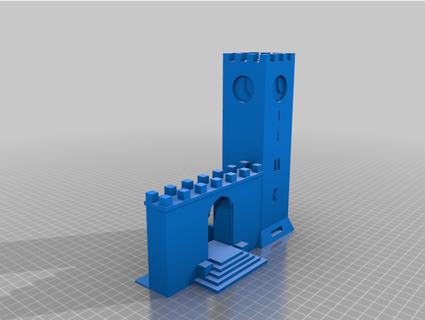 torre dell'orologio uccelli fulvio26 sculture 3d print model - Mito3D