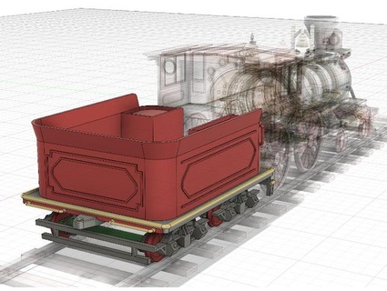 steam engine train leviathan tender mardur Vehicles 3d print model - Mito3D