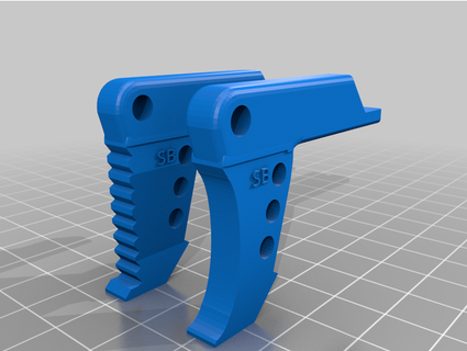 sawblade boogaloo custom foam knight trigger fishhook models Toy & Game Accessories 3d print model - Mito3D