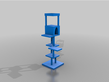 cat tree scratch post boblychopper 3D Printing stuff 3d print model - Mito3D