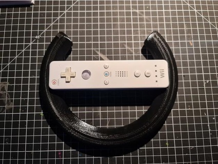 Wii direksiyon tekerlek cals gümrük bilgisayar kontrolör uzak 3d print model - Mito3D