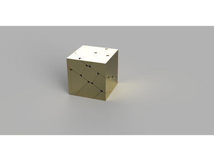 mangue cube élégant 3x3 spiderbyte puzzles rubiks mod sinueux puzzle 3d print model - Mito3D
