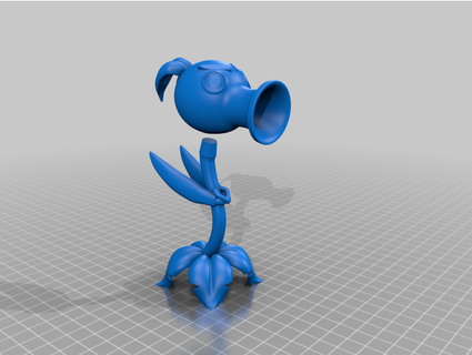 peashooter plants zombies garden warfare - minimal supports symphonictonic Toys & Games 3d print model - Mito3D