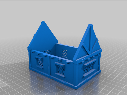 medieval houses lights 28mm feroxxy stl conversion dungeon-resources 3D Printing dungeons dragons house tabletop gaming terrain wargame 3d print model - Mito3D