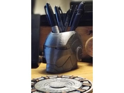 iron man pencil holder woodencreationz 3D Printing pen 3d print model - Mito3D