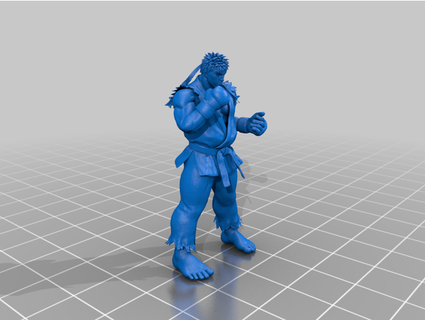 sfv Ryu kcam01 juguetes juegos calle combatiente 3d print model - Mito3D