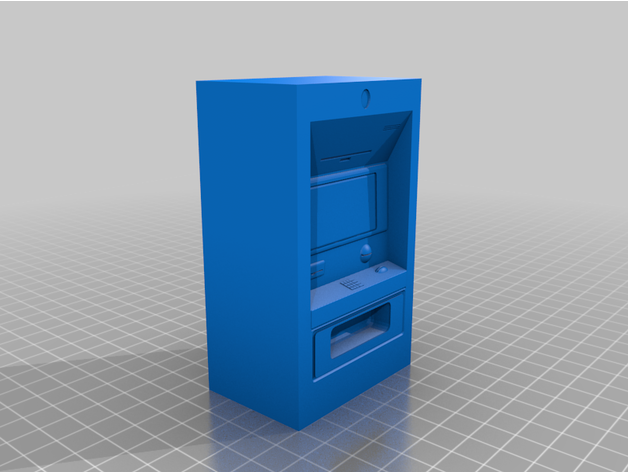 caixa eletrônico autom tico atm farlonch modelo mobília automático maqueta brincar 3D print model - Mito3D