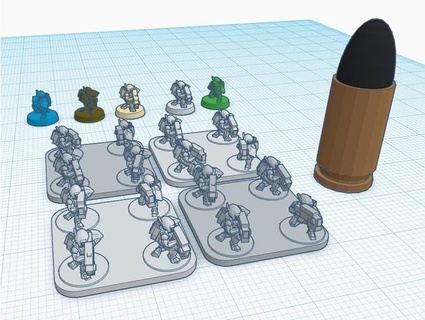 micro tavolo spazio comunisti marcatura luci caos creatore epic40k epico scala warhammer 40k 3d print model - Mito3D