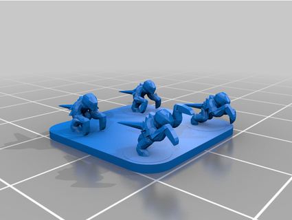 mikro masaüstü nids banyolar kaos yapıcı hayvanlar Warhammer 40k 3d print model - Mito3D