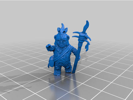 logray star wars legion scale mcanultyminiatures Toy & Game Accessories ewok shaman starwars 3d print model - Mito3D