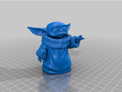 Baby Yoda Base istharinferos Modelle Gelb Mandalorianer Star Kriege 3d print model - Mito3D