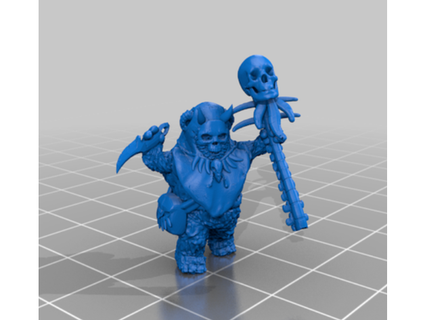 ewok Sombrio ritualista Estrela guerras legião escala mcanultyminiatures brinquedo jogos acessórios 3d print model - Mito3D