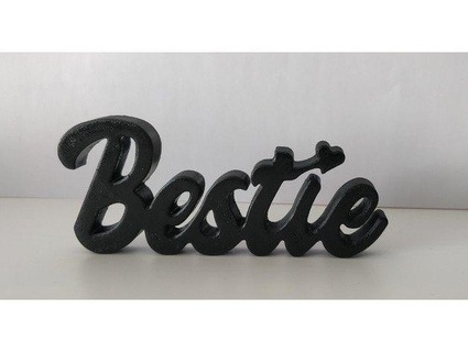bestie table sign keychain keeto2k Decor decoration friends gift 3d print model - Mito3D