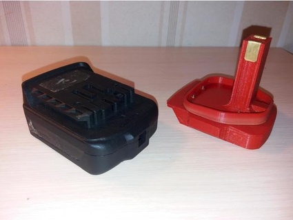 batería adaptador calibre 12v li ion destornillador makita lalexl partes perforar piezas repuesto 3d print model - Mito3D