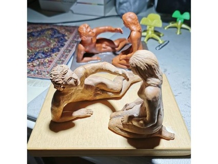 amanti cipper sculture 3dscan scultura 3d print model - Mito3D