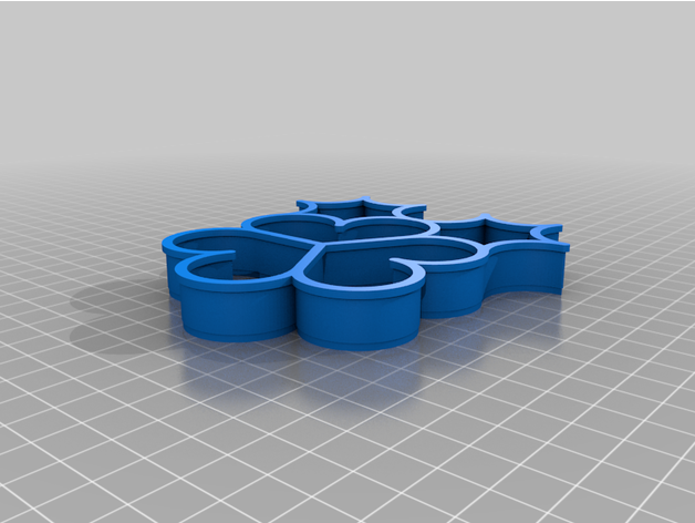 Herz Star tessellierbar Plätzchen Cutter inspiriert mc Escher Herr augsburg Küche Essen 3D print model - Mito3D