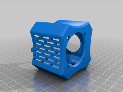 ender 3 v2 40x20 hot fan shroud bluefalcon1066 3D Printer Accessories 40mm rostock 3d print model - Mito3D