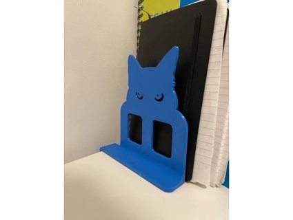 chat séparateur stand livre Ikea bureau 34mm argile décor garde organisateur Linnmon 3d print model - Mito3D
