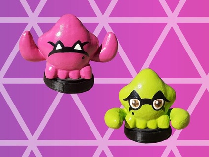 splatoon gomipomi squid sisters figurines dean finder Toys & Games amiibo nintendo switch wii u 2 3 3d print model - Mito3D