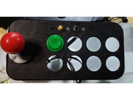 customizable screen deck hoodie simpleswitch Video Games arcade cabinet joystick openscad retro 3d print model - Mito3D