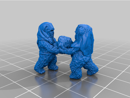 Ewok mancınık star savaşlar lejyon ölçek mcanultyminyatürleri oyuncak oyun Aksesuarlar 3d print model - Mito3D