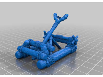 ewok catapulte étoile guerres légion échelle mcanultyminiatures jouet Jeu accessoires 3d print model - Mito3D