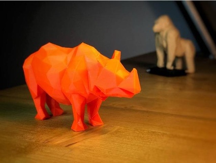 low poly rhino rob3d Other low-poly lowpoly rhino3d rhinoceros rinoceronte 3d print model - Mito3D