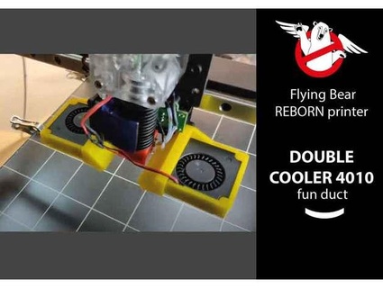 double cooler 4010 fun duct flying bear reborn printer sereggae 3D Printer Accessories flyingbear 3d print model - Mito3D