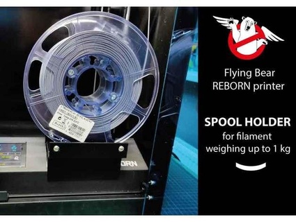 spool holder filament weighing 1 kg compatible reborn printer sereggae 3D Printer Accessories flying bear flyingbear rack 3d print model - Mito3D