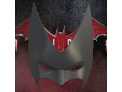 batwoman inspired mask budwin 3D Printing cosplay dc comics porps 3d print model - Mito3D