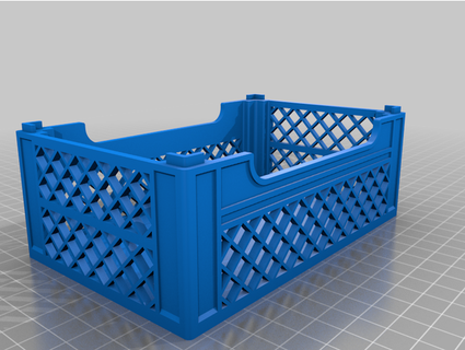 remixare impilabile cassa maniglie yujiro 3d organizzazione scatola contenitore 3d print model - Mito3D