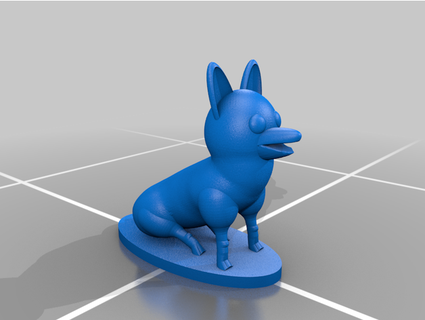 corgi conception ternaire animaux mignonne chien 3d print model - Mito3D