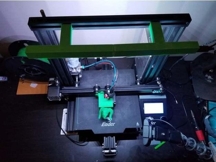 angolato guidato rotaia mutedmouse 3D stampante Accessori ender 3 pro luce bar striscia 3d print model - Mito3D