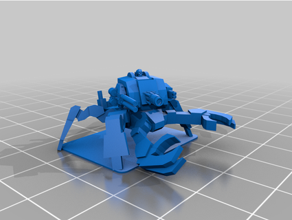 epic chaos mechanical lobster maker Vehicles defiler scale warhammer 40k 3d print model - Mito3D