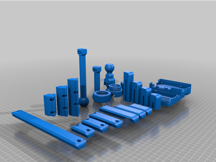 ender 3 5 6 accesorio carril paquete mussy 3D impresora accesorios 3d print model - Mito3D
