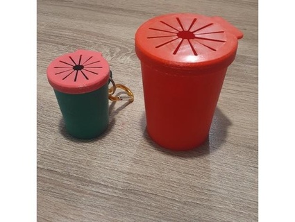 mini bin cup hazle7 Containers bag clip holder coin container cupholder rubbish bins 3d print model - Mito3D