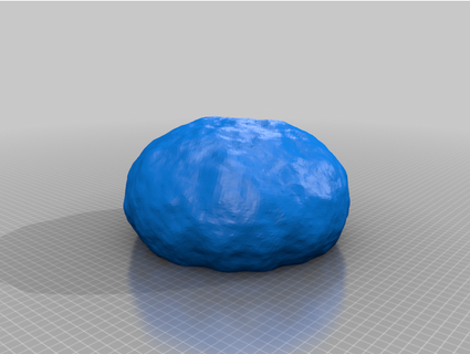 atom bomba Lamba mavi gül etkileşimli Sanat 3d print model - Mito3D