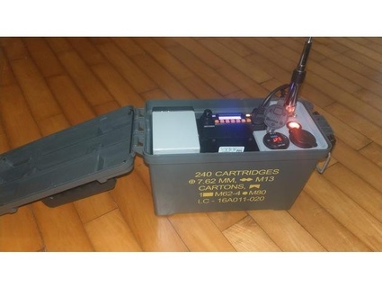 remixé portable Puissance radio boîte cruise0 DIY munitions boîte jambon radio powerbank 3d print model - Mito3D