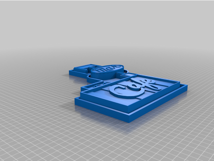 rr işaret mavi gül madeni paralar Rozetler 3d print model - Mito3D