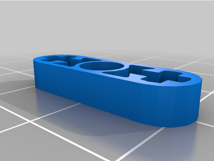 lego medium beam 3 x 05 axle hole end calinolsen Playsets technic 3d print model - Mito3D