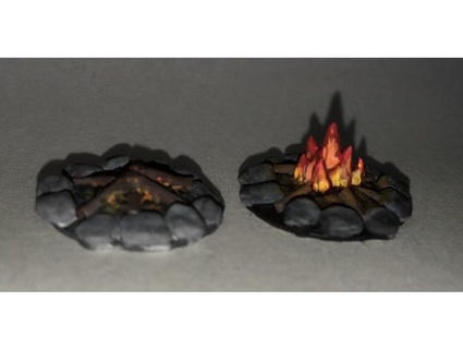 camp fire harmless-de Props 3d print model - Mito3D