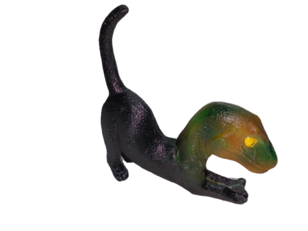 dna hack kittyraptor toakamate gatto genetica gattino velociraptor 3D print model - Mito3D