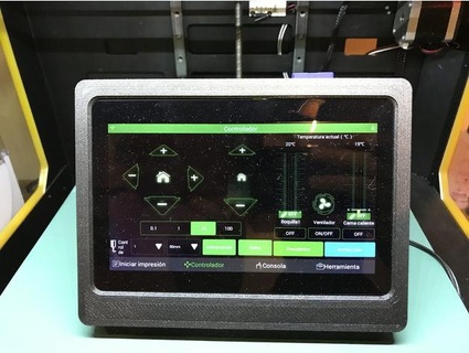 makerbase mks pad7 Cas gaine vaisselle 3D imprimante accessoires Android tablette afficher supporter tampon tft tft32 écran 3d print model - Mito3D