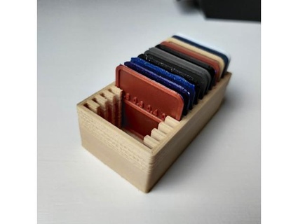 square filament sample holder delicious designs 3D Printing Tests filamet 3d print model - Mito3D