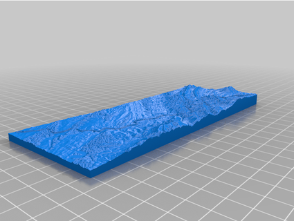 va creeper trail dpy102 topographical topography 3d print model - Mito3D