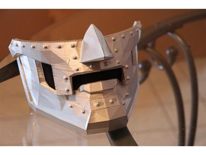 doctor doom half mask remix rkxone Fashion 3d print model - Mito3D