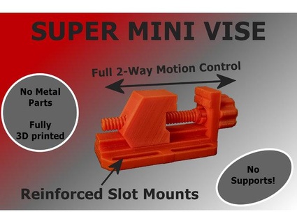 Schraubstock Super Mini Metall Schrauben unterstützt Land Hand Werkzeuge Bank erstellt freecad pcb Werkzeug Kiefer Werkbank 3d print model - Mito3D